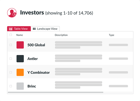 Investor Directory Feature